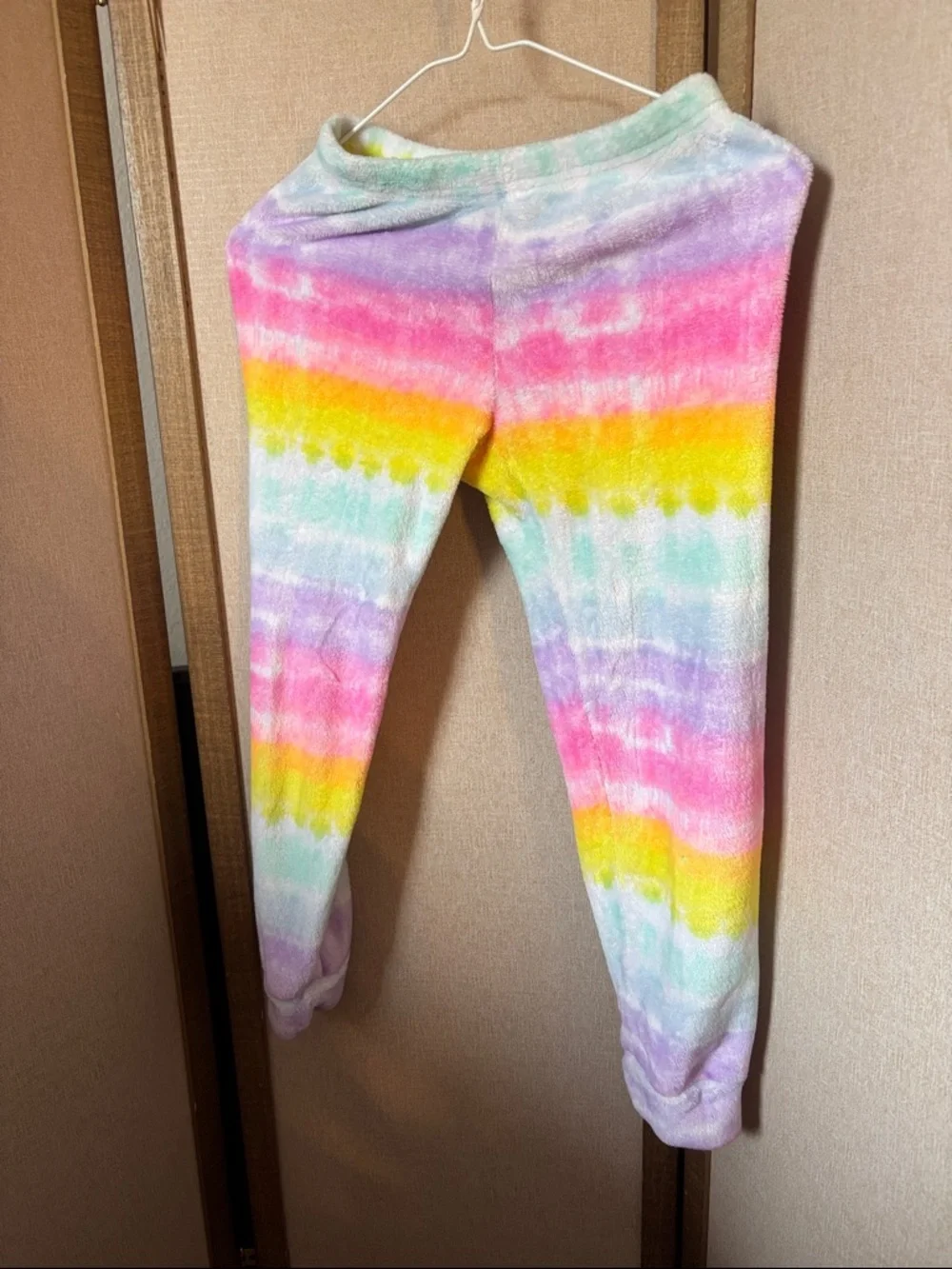 The Children's Place Pastel Tie-Dye Plush Lounge Slacks - Small 5/6